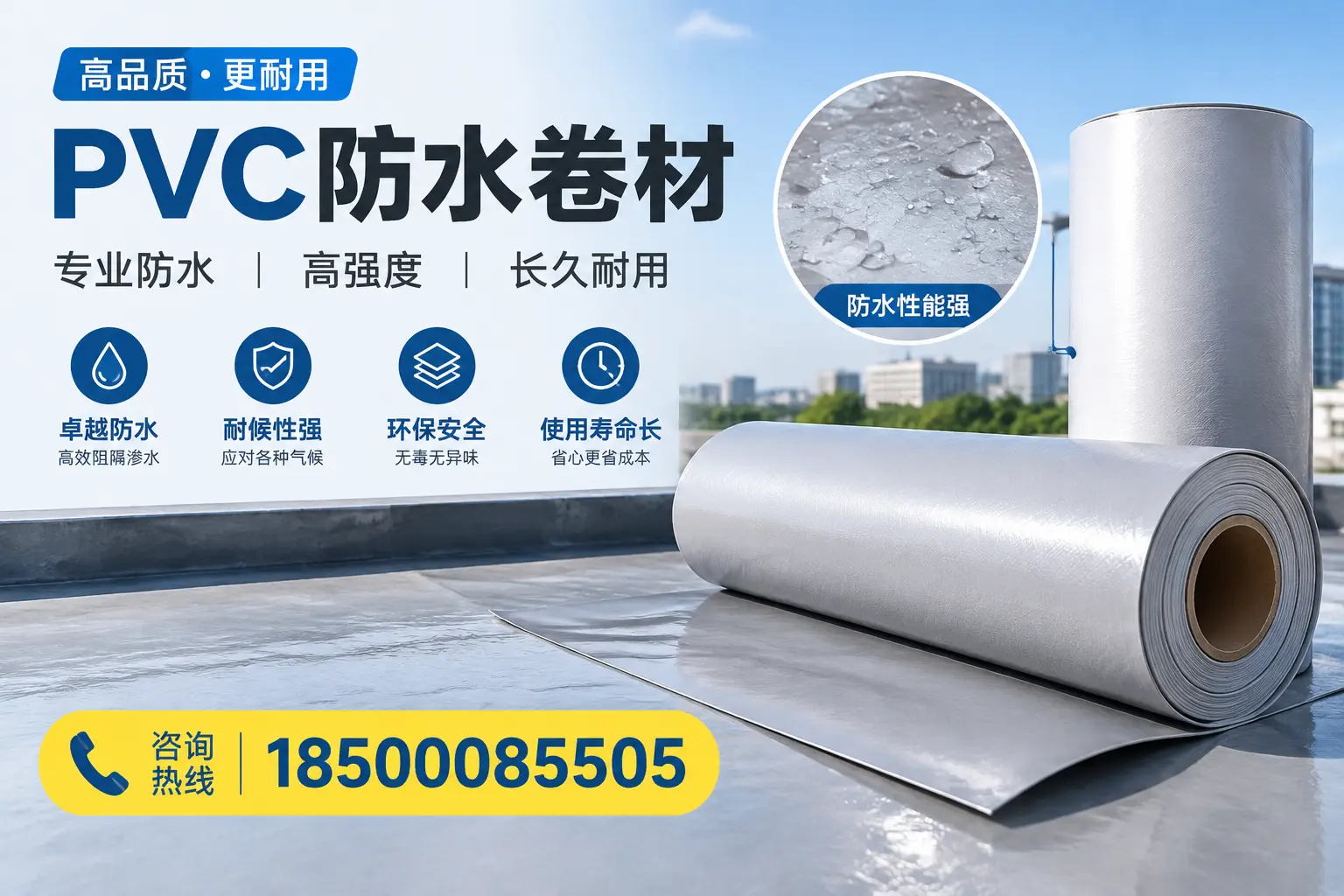 PVC防水卷材的安装方法与注意事项,南宁用户必看